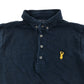 Next polo shirt 10-11 years navy with yellow embroidered logo cotton