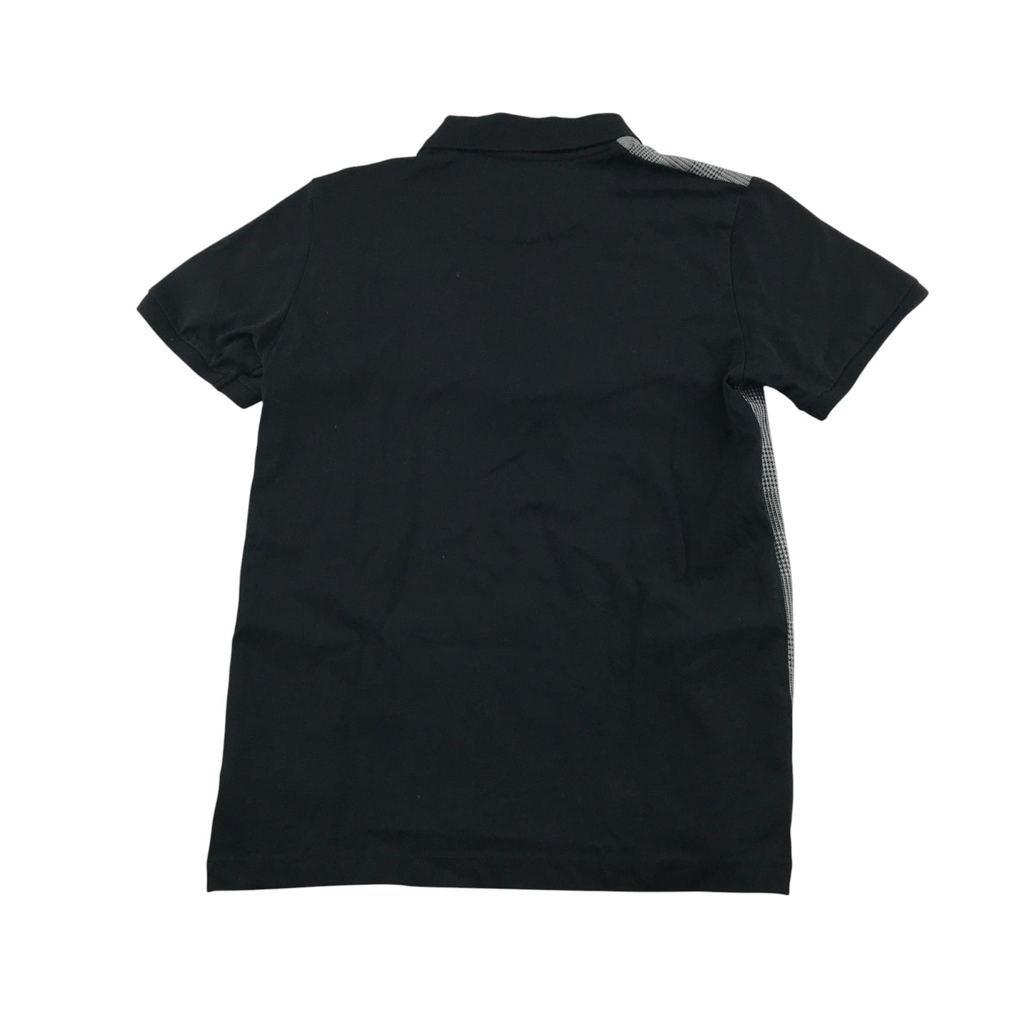 Next polo shirt 10-11 years grey with black zipper collar and short sleeves