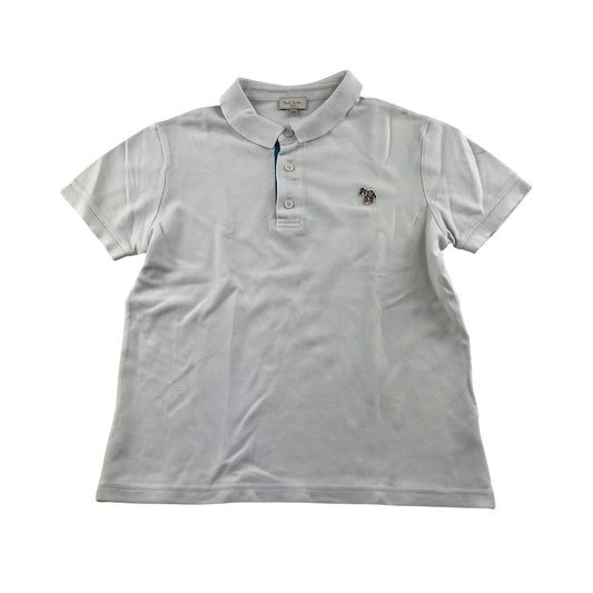Paul Smith polo shirt 9-10 years white embroidered logo cotton