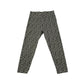 Nutmeg leggings 4-5 years white with black floral print