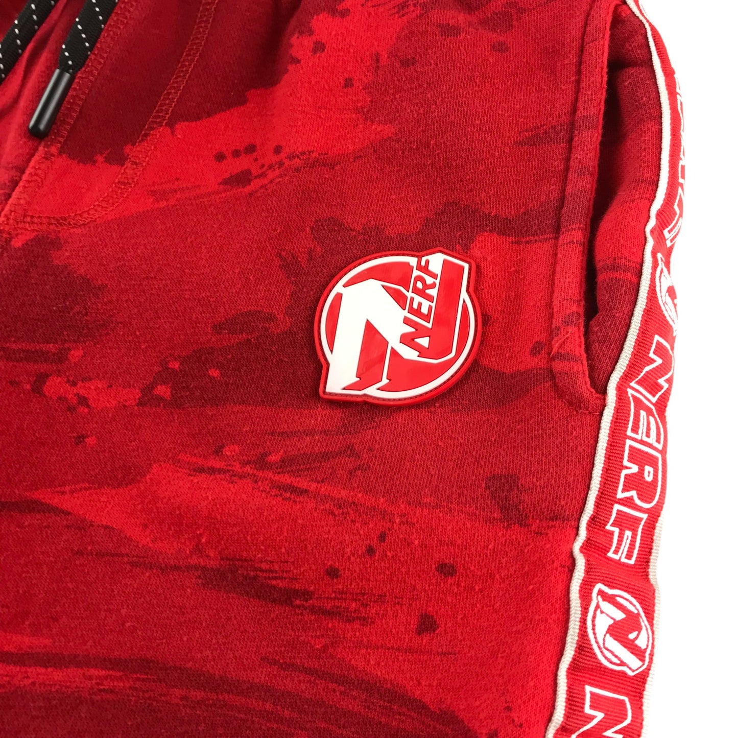 F&F shorts 7-8 years red jersey nerf camo graphic design