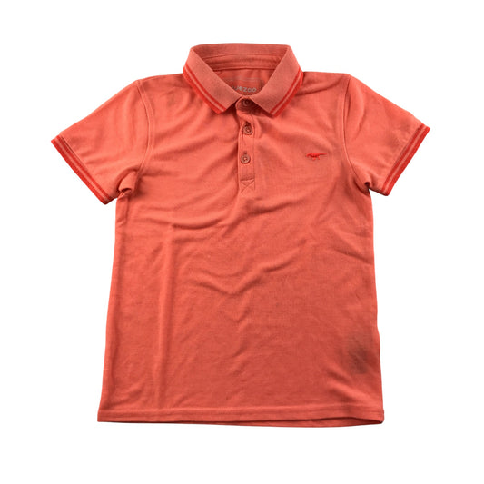 Debenhams polo shirt 5-6 years orange plain collar