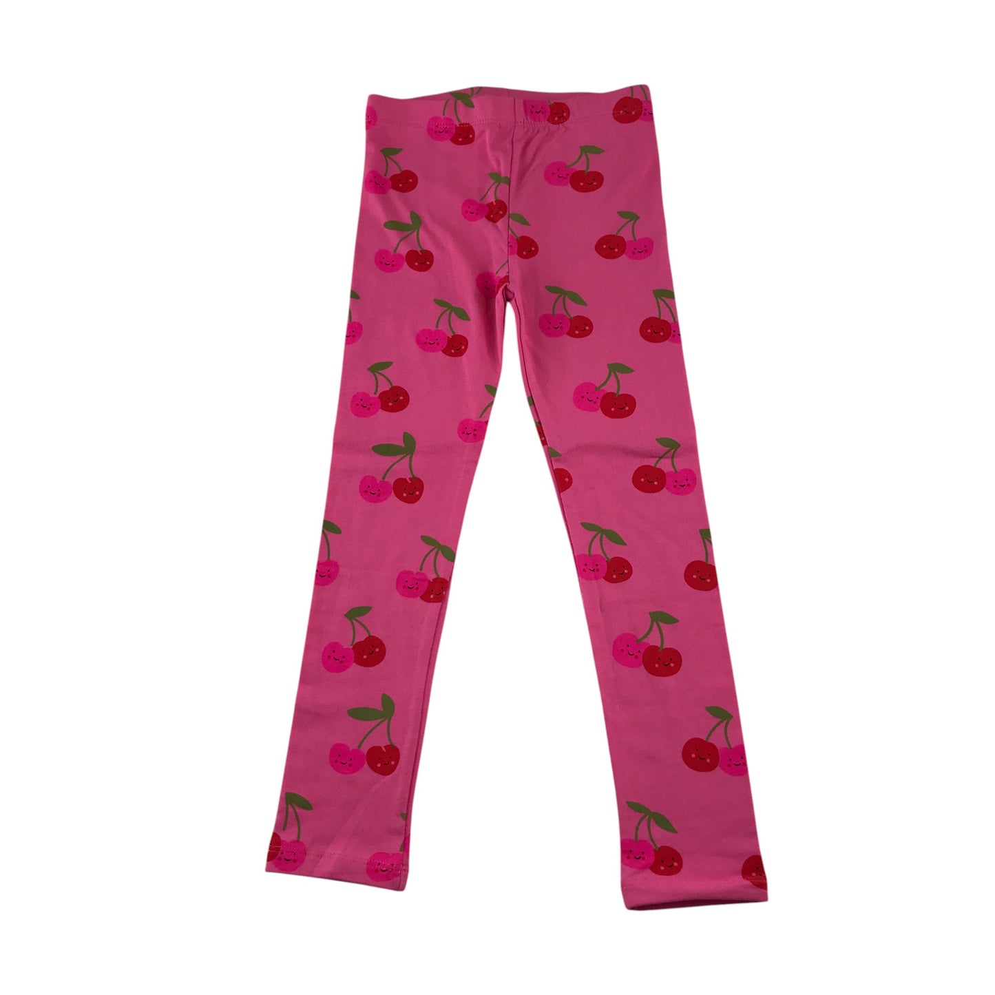 leggings 5-6 years pink cherry graphic print