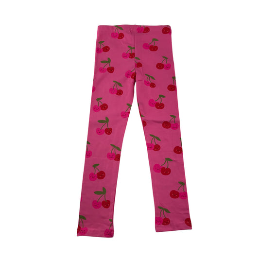 leggings 5-6 years pink cherry graphic print