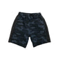John Lewis shorts 4-5 years blue jersey camo graphic design cotton