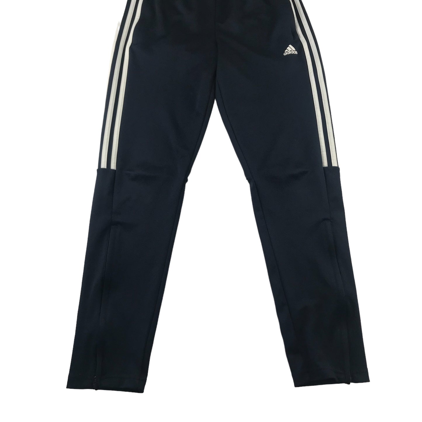 Adidas joggers 13-14 years navy blue with three stripe panels on the side