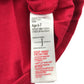 Jasper J Conran polo shirt 6-7 years red with checked collar and sleeve detailing cotton
