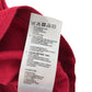 Jasper J Conran polo shirt 6-7 years red with checked collar and sleeve detailing cotton
