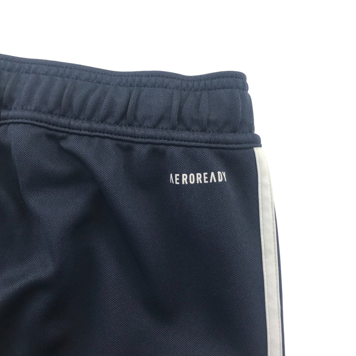 Adidas joggers 13-14 years navy blue with three stripe panels on the side