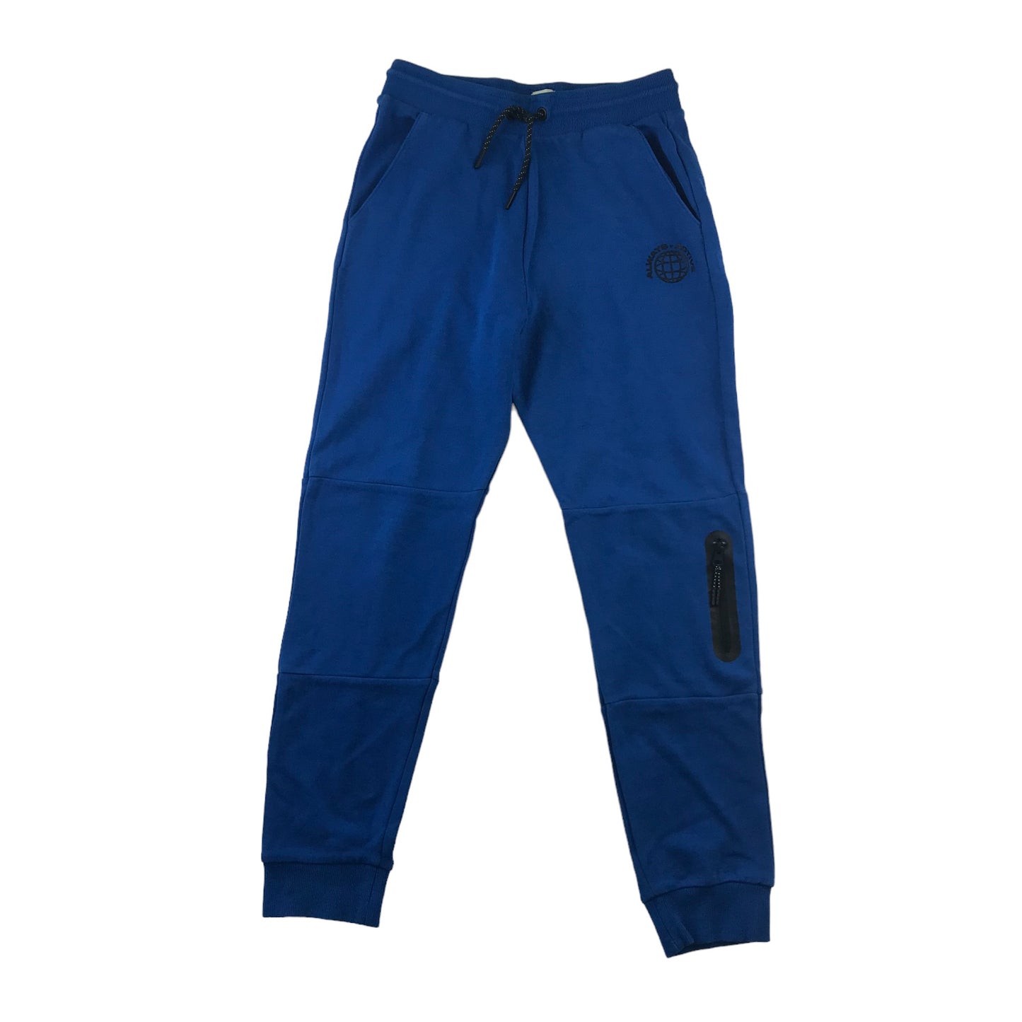 F&F joggers 13-14 years royal blue with black zipped pocket jersey