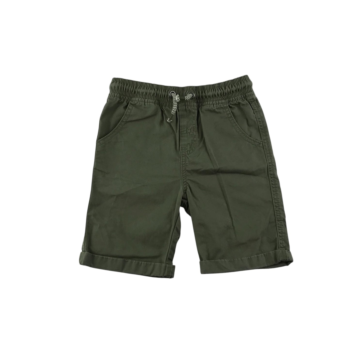 Tu shorts 5-6 years khaki green plain cotton