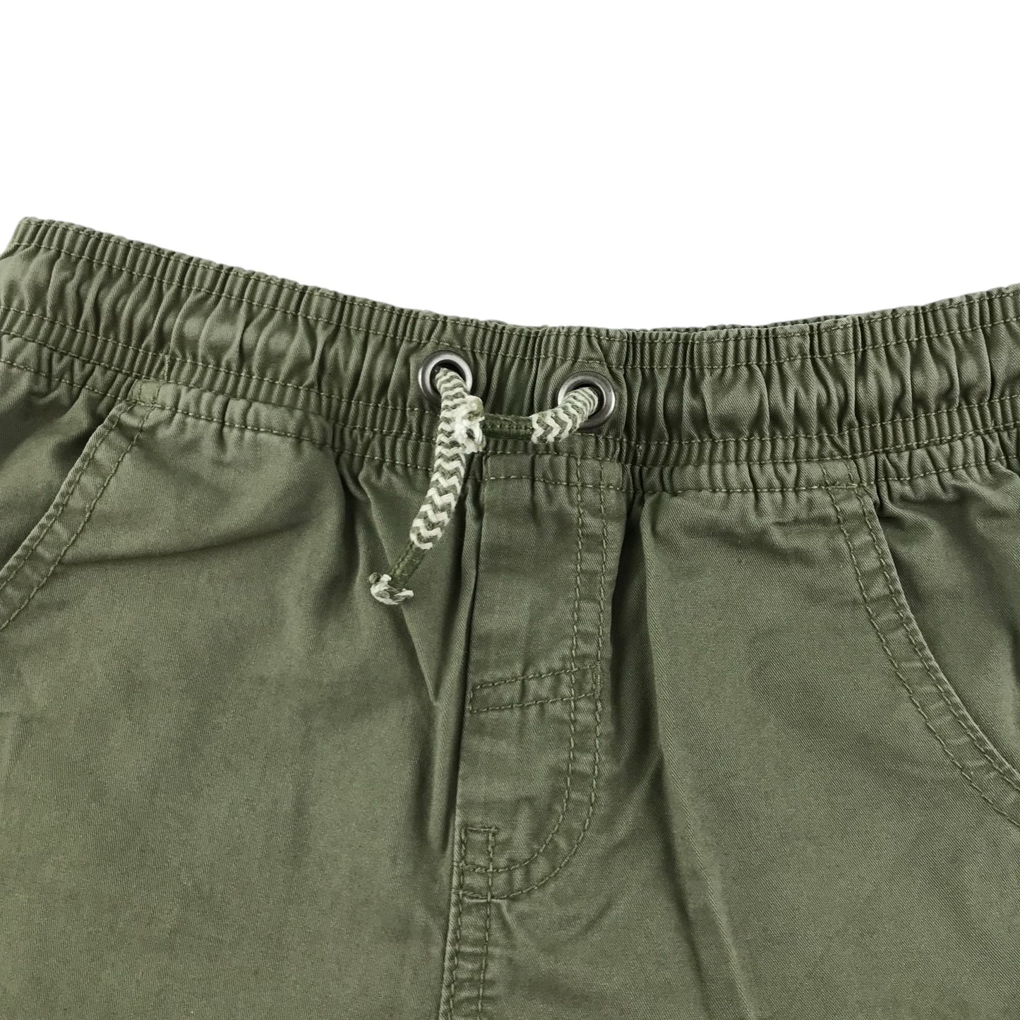 Tu shorts 5-6 years khaki green plain cotton