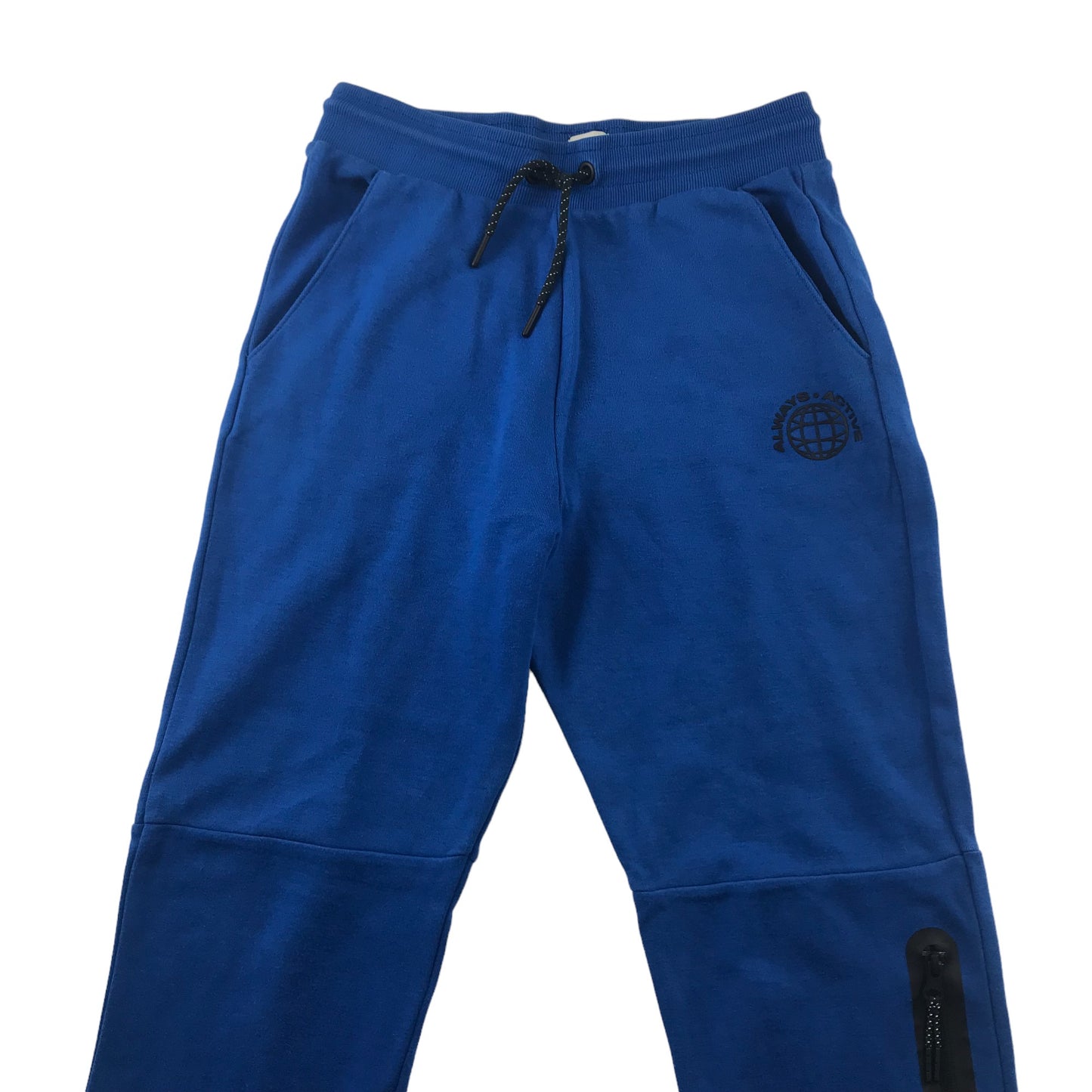 F&F joggers 13-14 years royal blue with black zipped pocket jersey