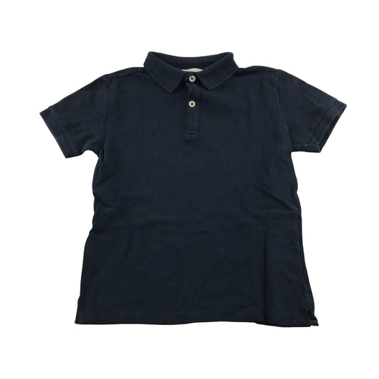 Zara polo shirt 6-7 years navy short sleeve cotton