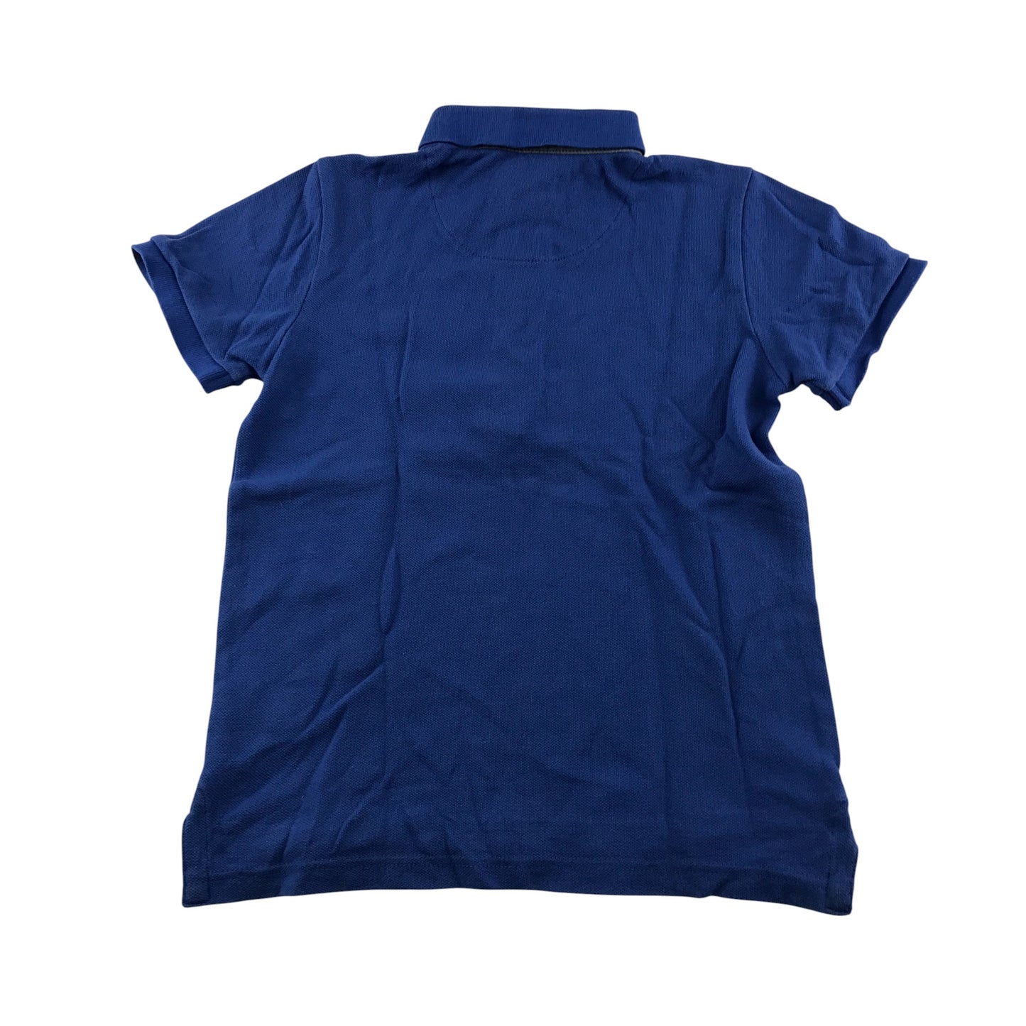 Next polo shirt 6-7 years blue short sleeve cotton