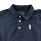 Primark polo shirt 7-8 years navy embroidered logo cotton