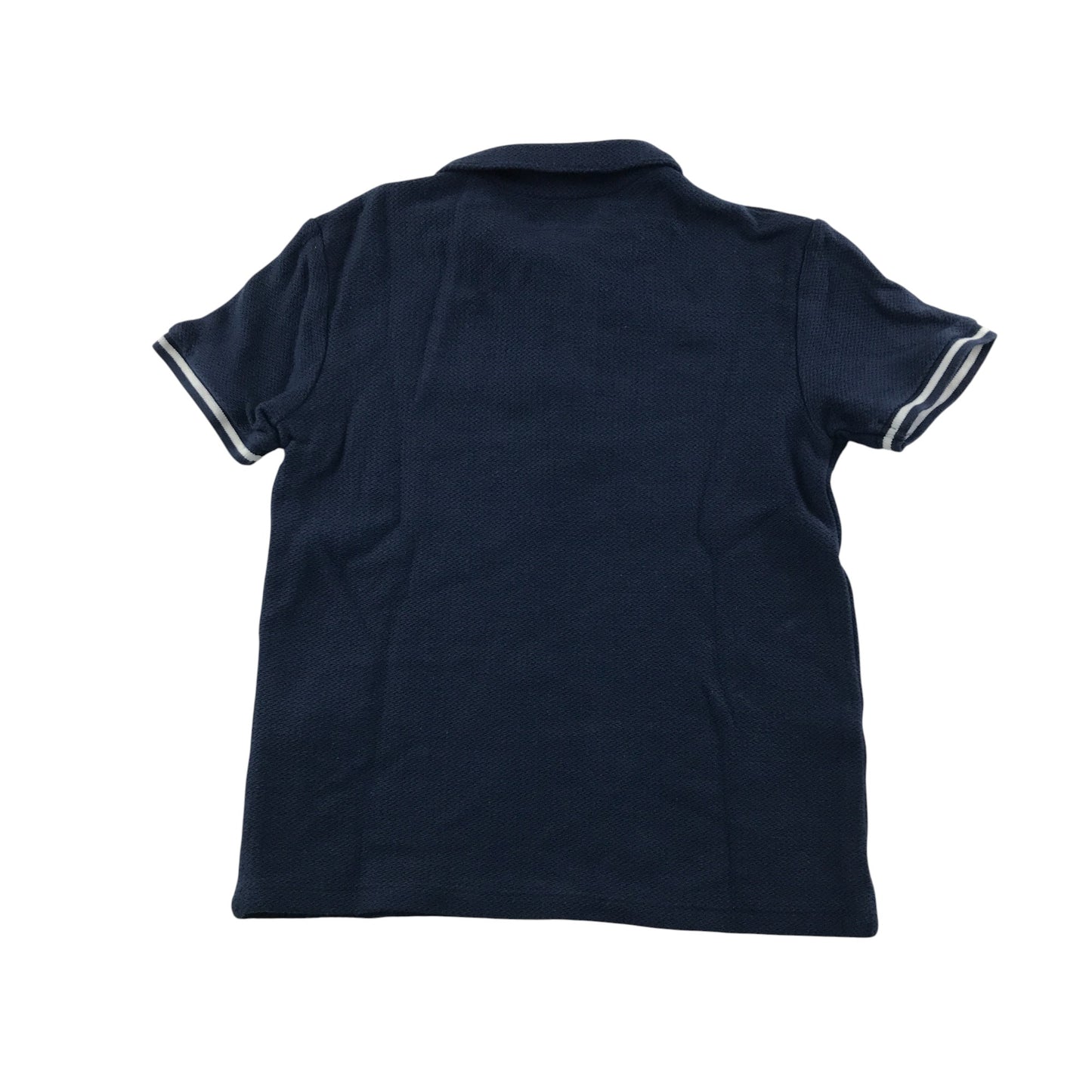 Primark polo shirt 7-8 years navy embroidered logo cotton