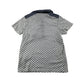 F&F polo shirt 7-8 years white with graphic pattern print short sleeve