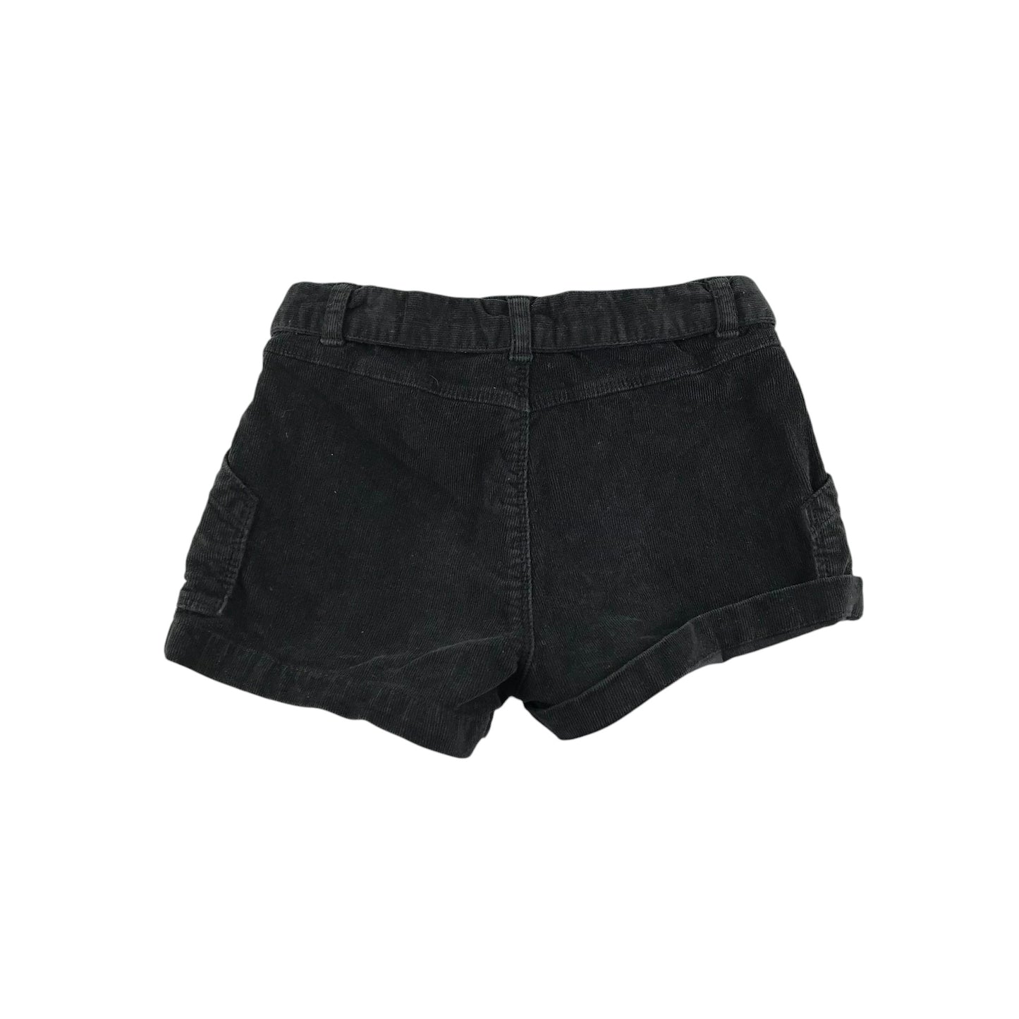 Zara shorts 6-7 years black corduroy with belt