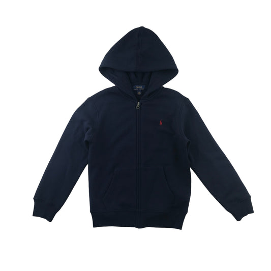 Ralph Lauren Polo hoodie 7 years navy blue full zipper