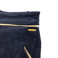M&S shorts 9-10 years navy velvety material with gold detailing