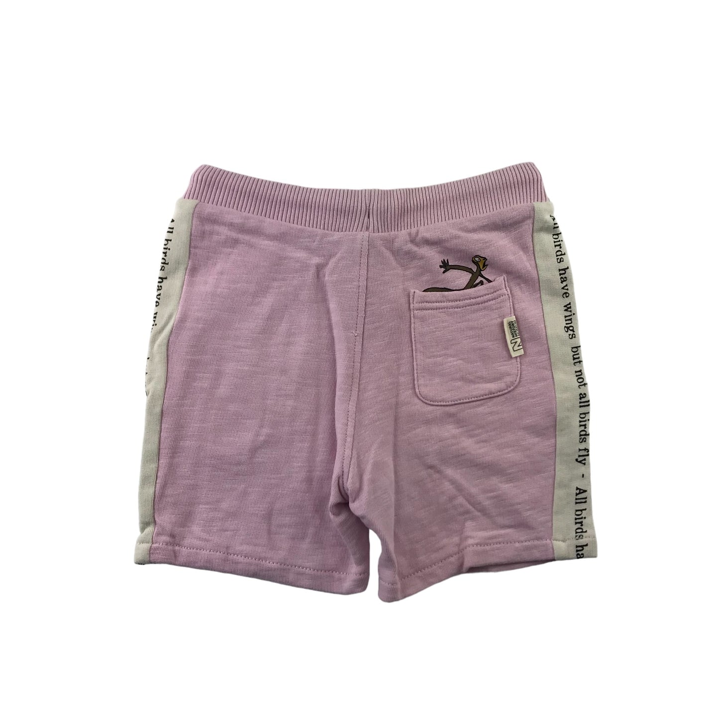 M&S Shorts Age 5 Light Pink Sir Quentin Blake Illustration jersey Cotton