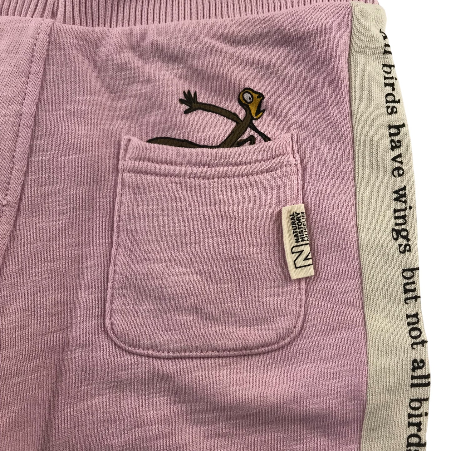 M&S Shorts Age 5 Light Pink Sir Quentin Blake Illustration jersey Cotton