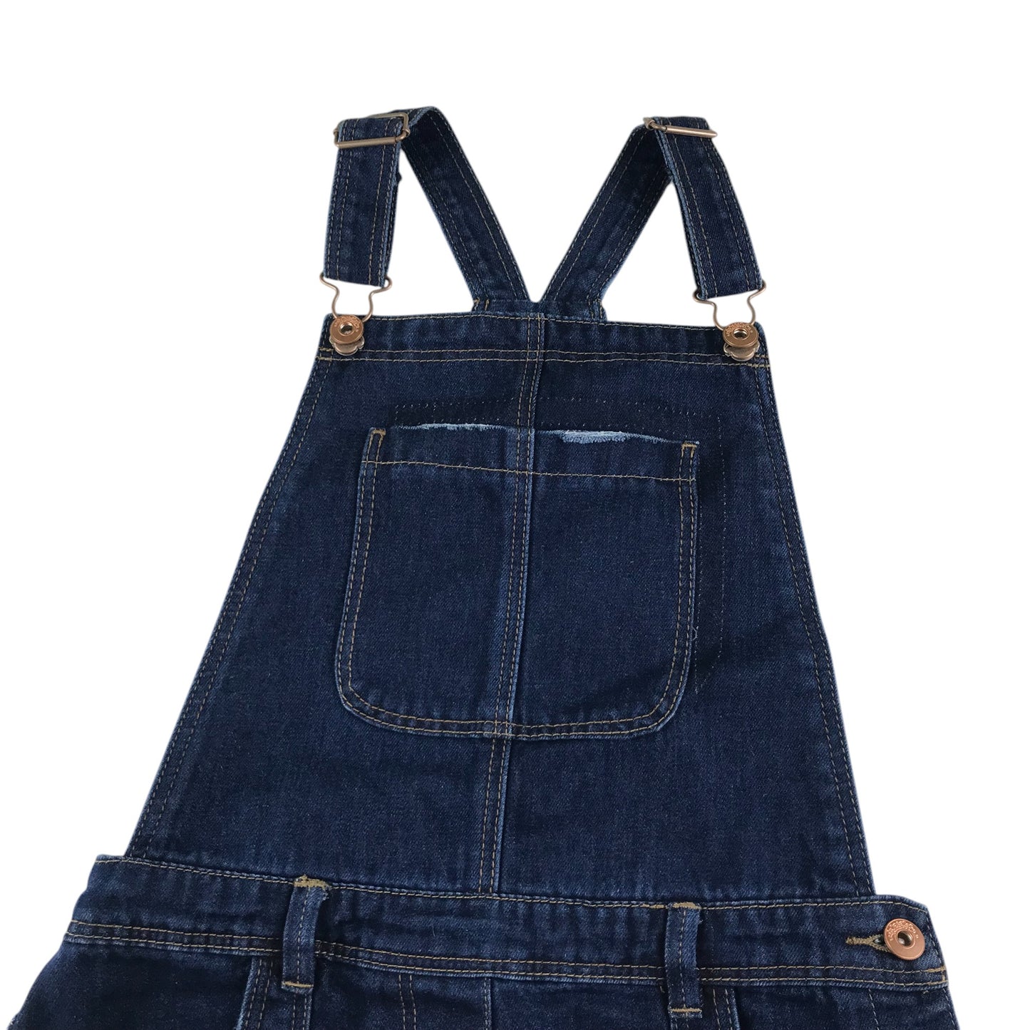 Tu dungaree dress 11-12 years blue denim plain with pockets