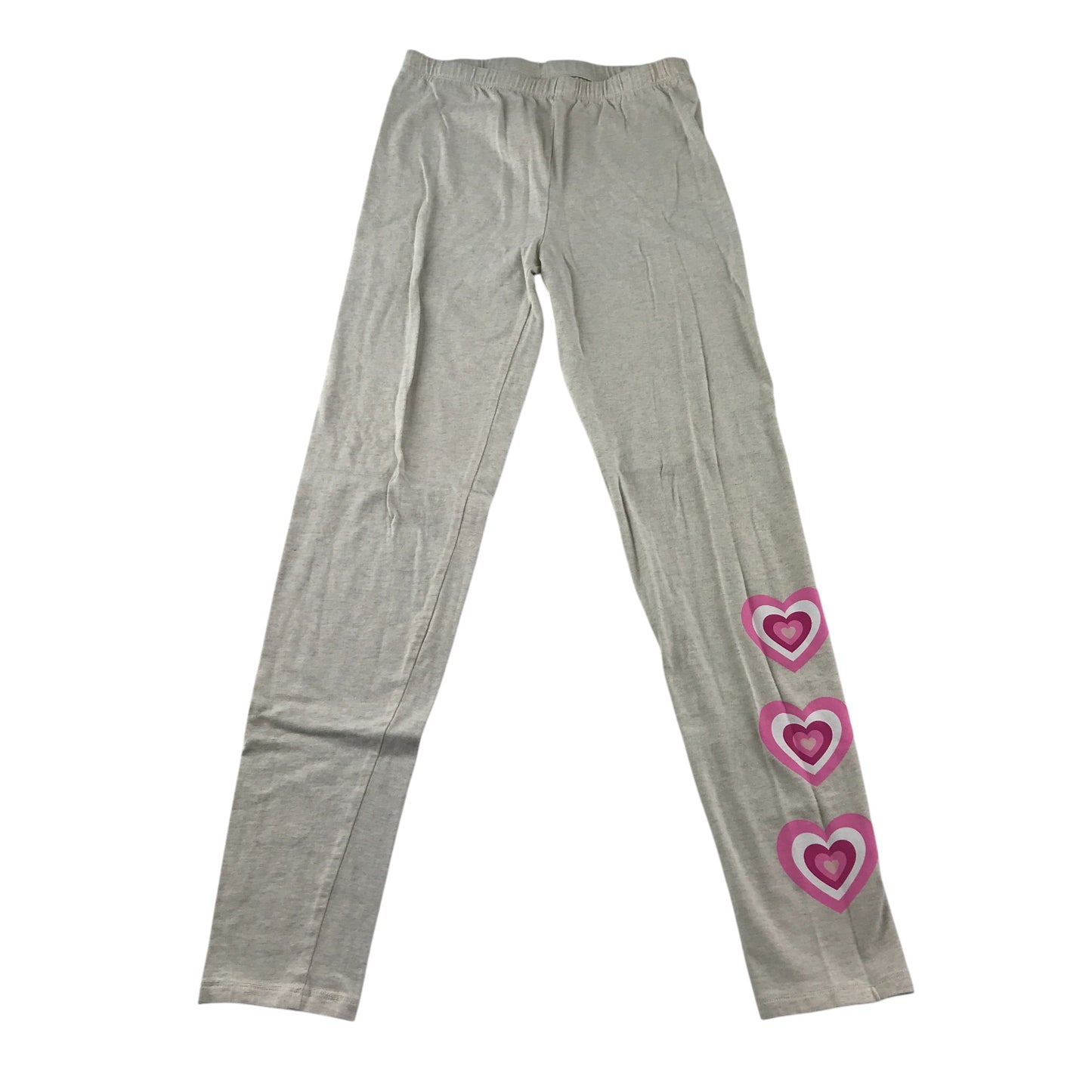 Gap leggings 14-15 years light grey with love heart graphic prints