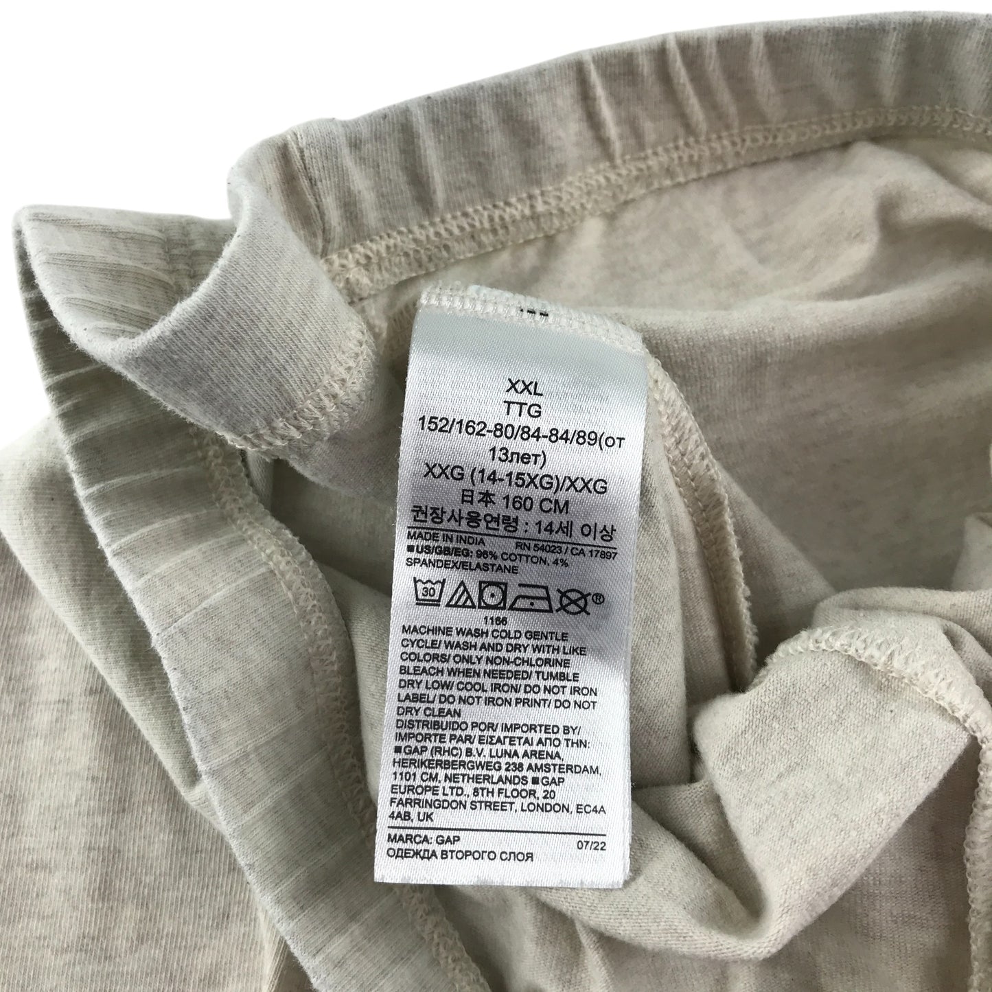 Gap leggings 14-15 years light grey with love heart graphic prints