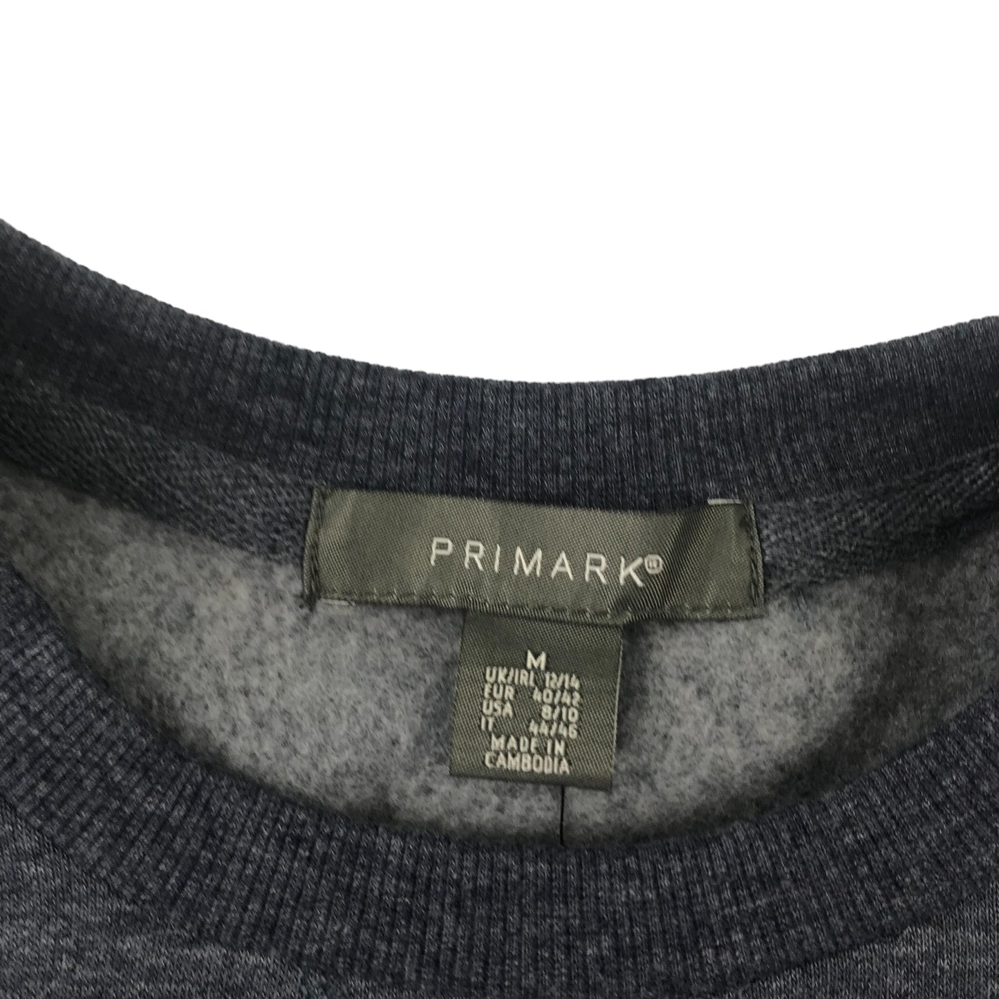 Primark sweater M women blue plain jersey