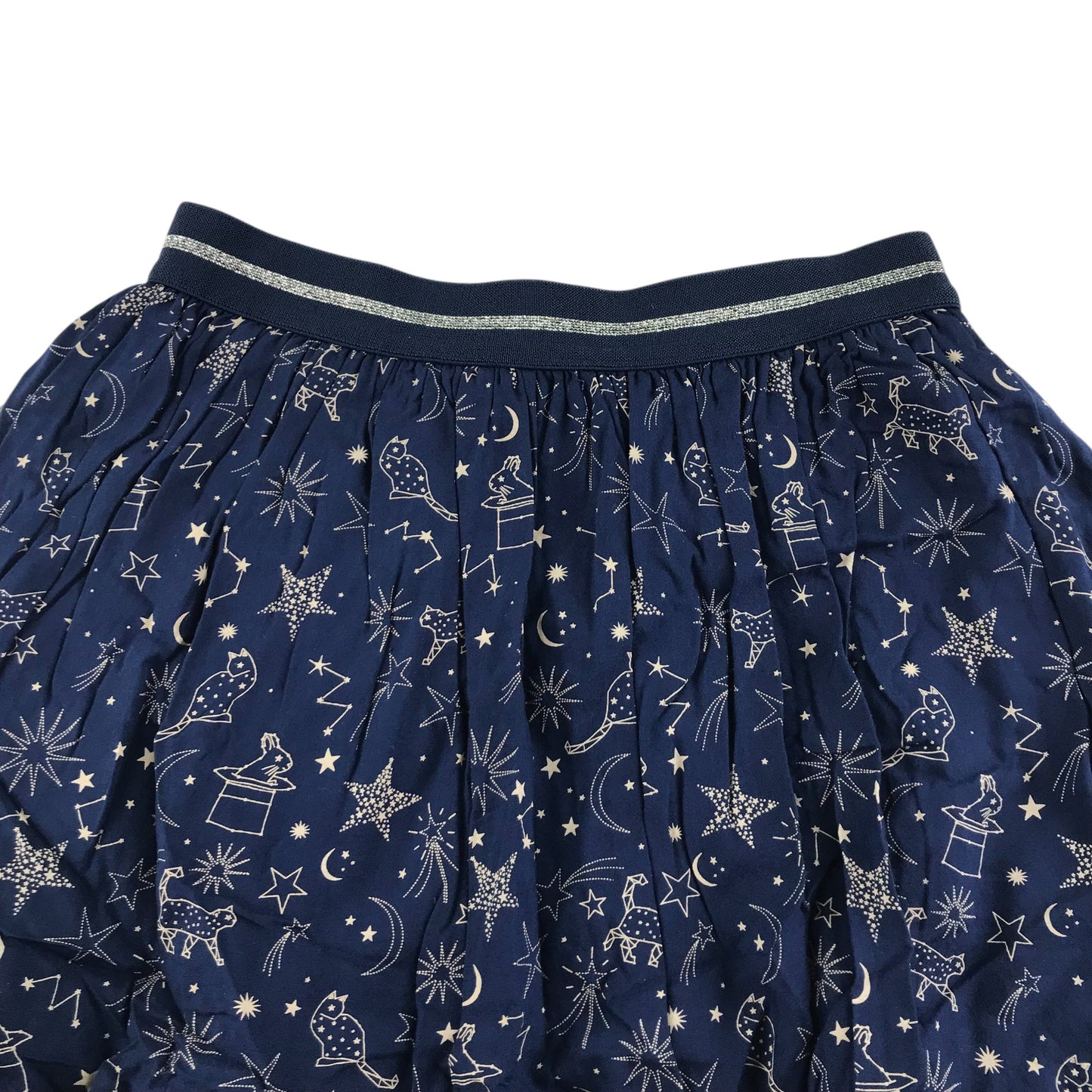 Fatface skirt 10-11 years navy blue celestial print pattern