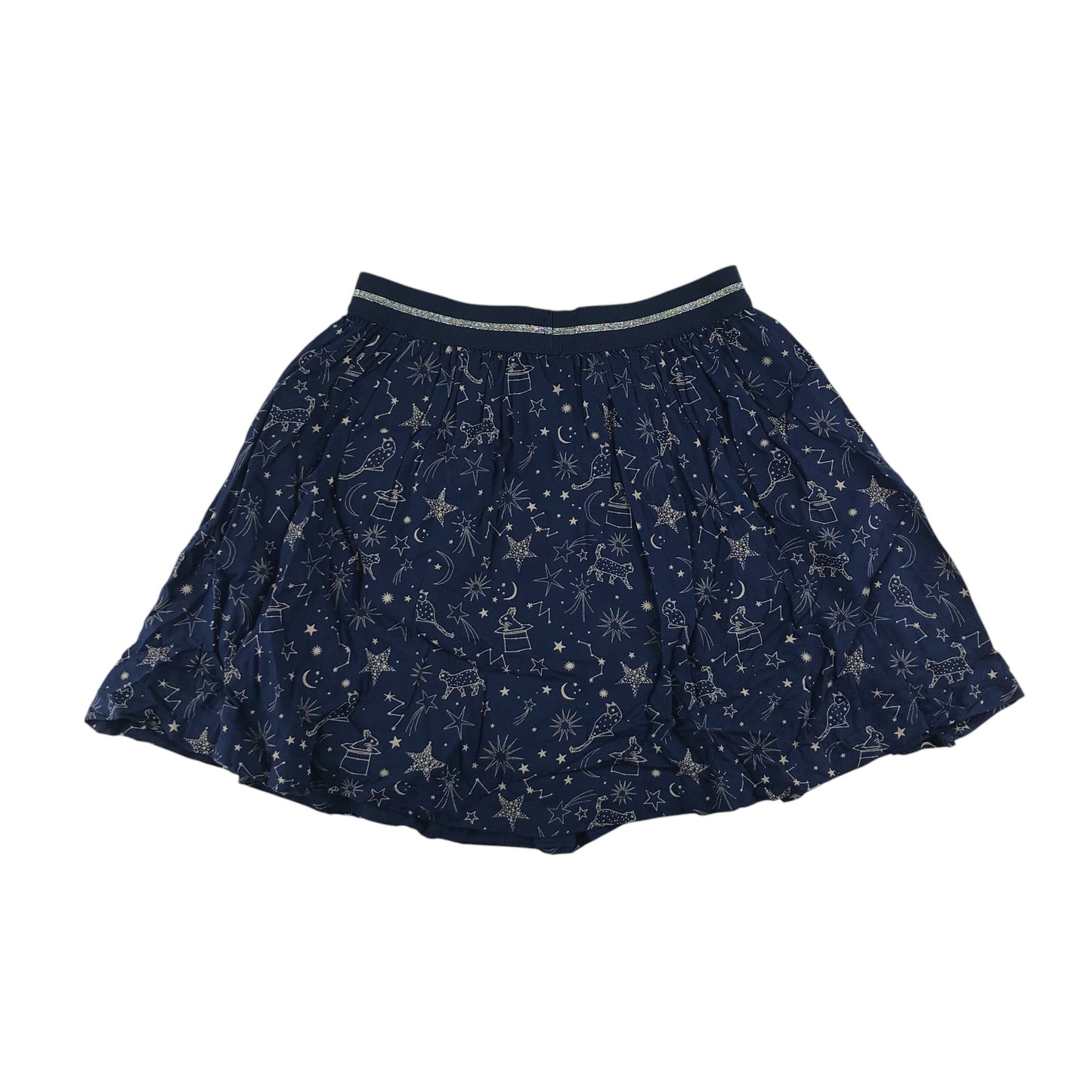 Fatface skirt 10-11 years navy blue celestial print pattern