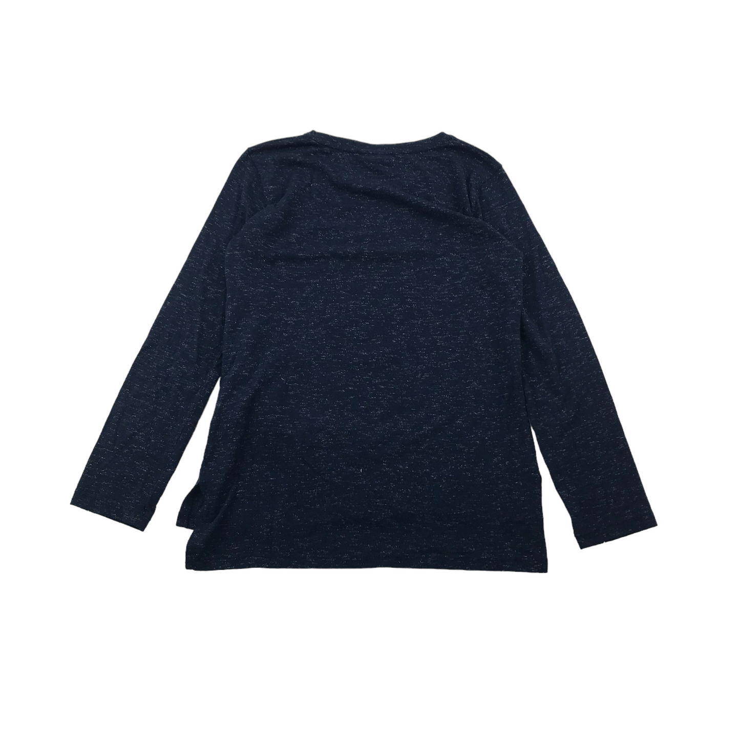 Matalan Navy Blue Sequin Christmas Tree T-shirt Age 9