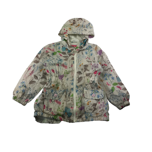 Next Light Colour Floral Zipper Jacket Age 5