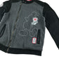 Disney sweater 9-10 years grey Mickey Mouse with full zipper cotton