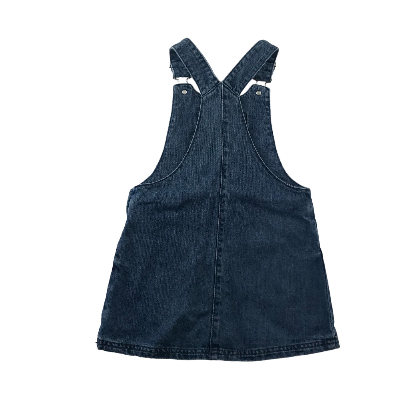 F&F dress 5-6 years blue denim dungaree style A-line cotton