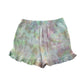 Matalan Top and Shorts Set Age 12 White and Pastel Multicolour Printed Cotton