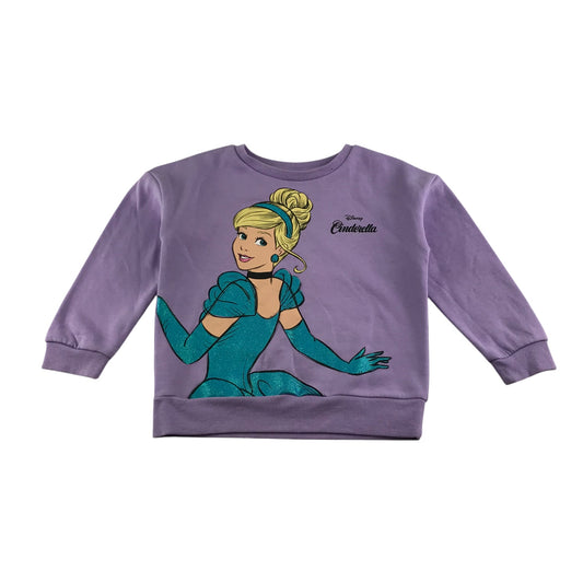 Primark sweater 5-6 years lilac Disney Princess Cinderella print