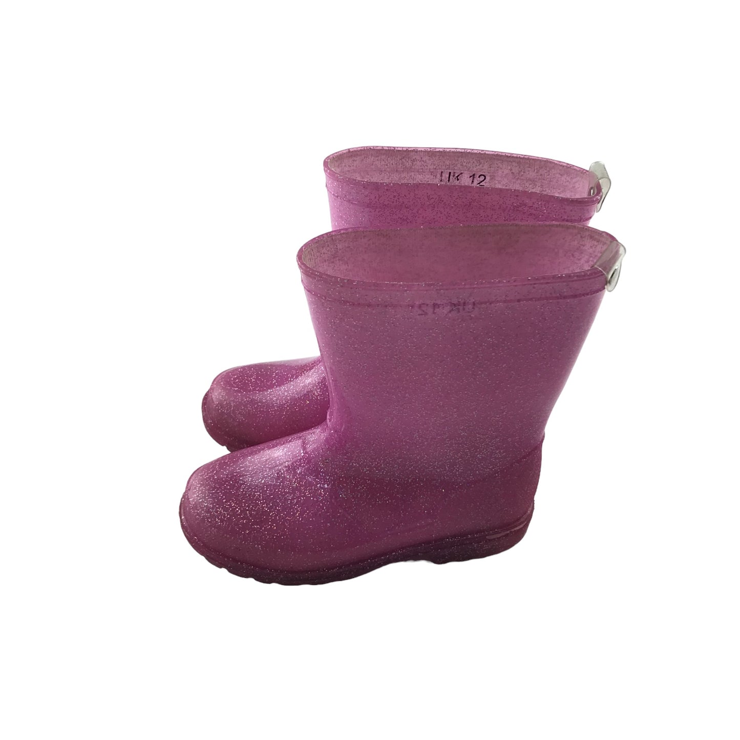 Wellies shoe size UK 12 junior pink sparkly