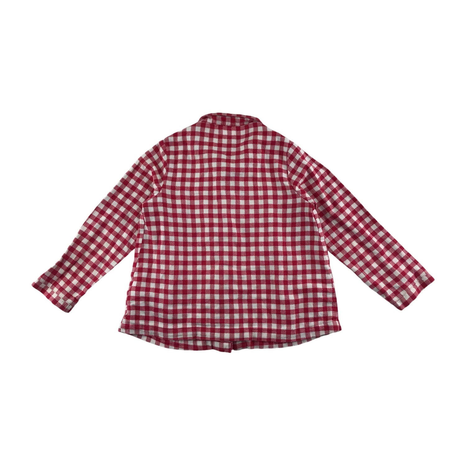 Next pyjama set 5-6 years red and white checked flannel