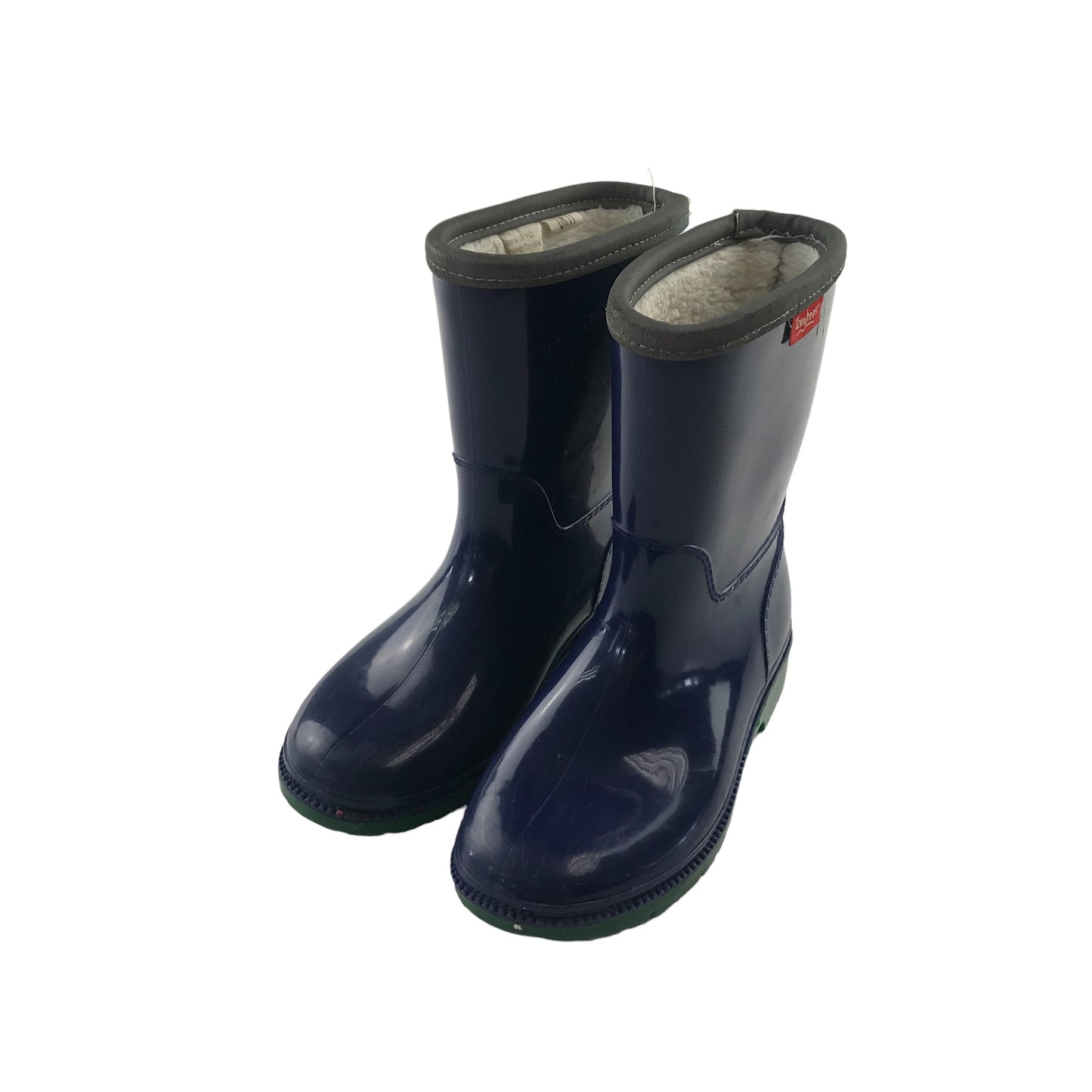 Toughees wellies shoe size UK 11 junior navy blue warm layered