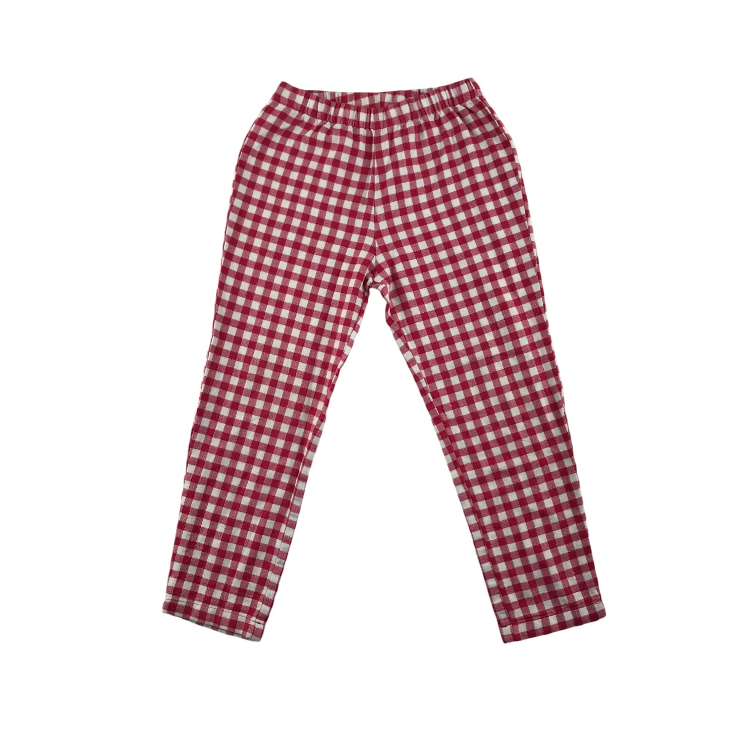 Next pyjama set 5-6 years red and white checked flannel