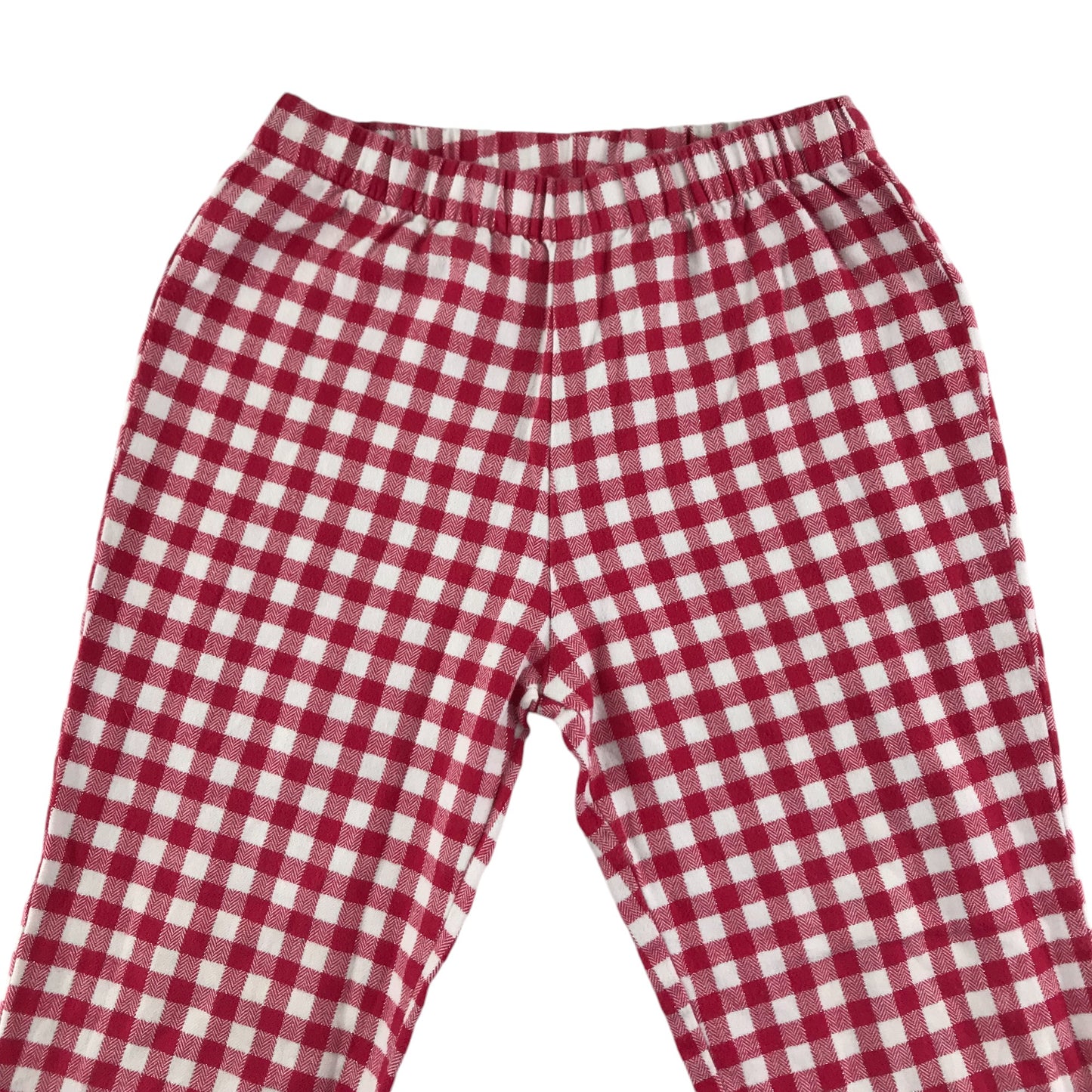 Next pyjama set 5-6 years red and white checked flannel