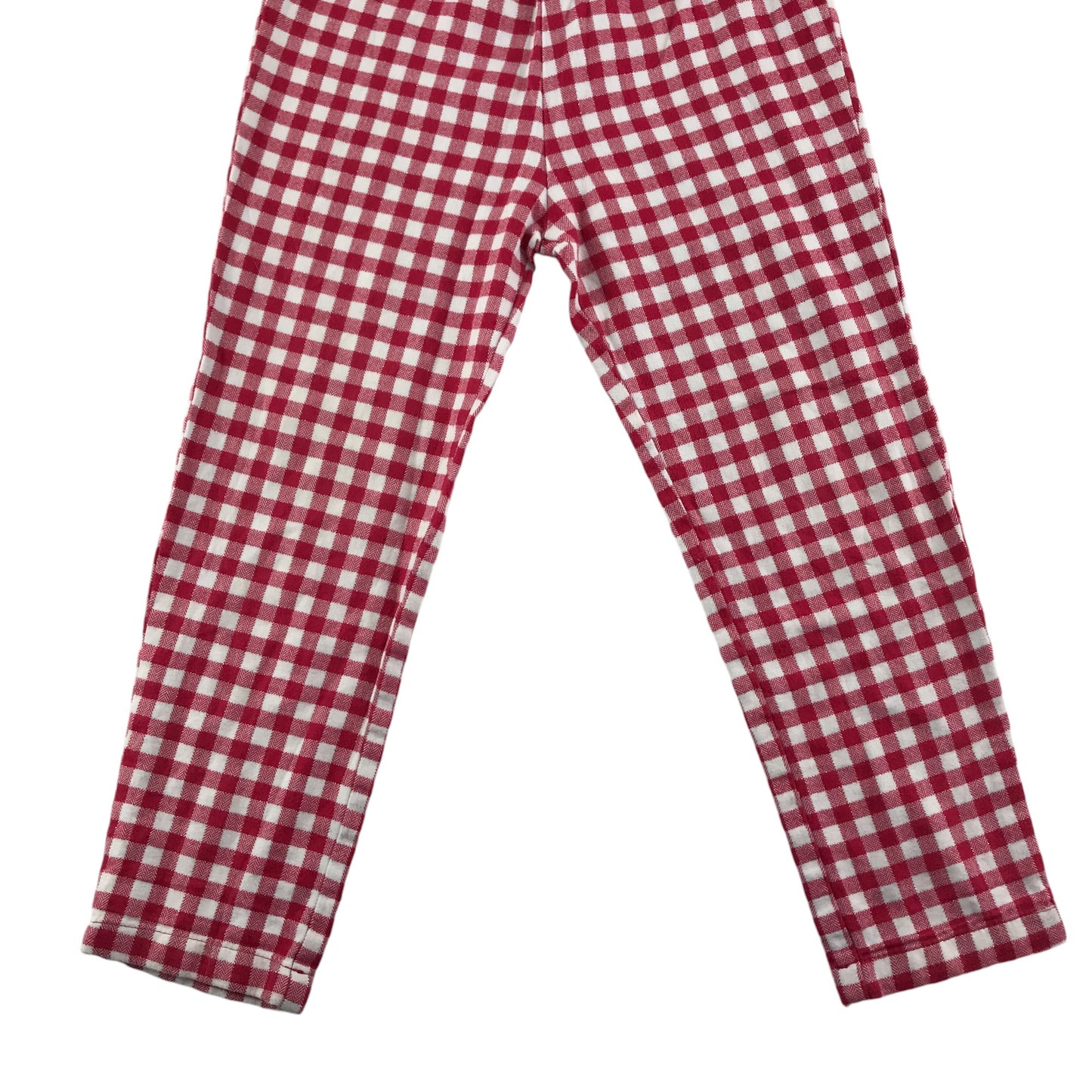 Next pyjama set 5-6 years red and white checked flannel