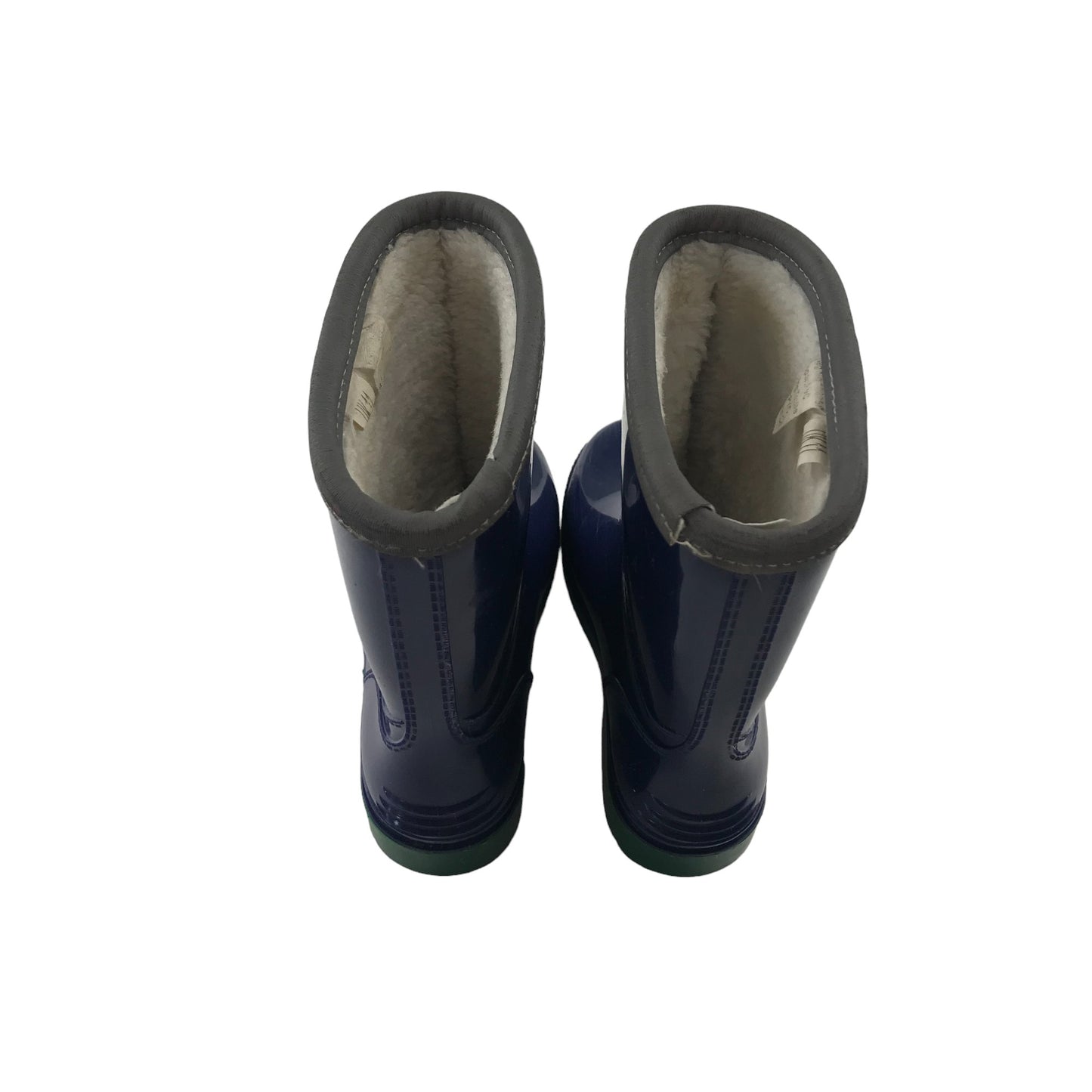 Toughees wellies shoe size UK 11 junior navy blue warm layered