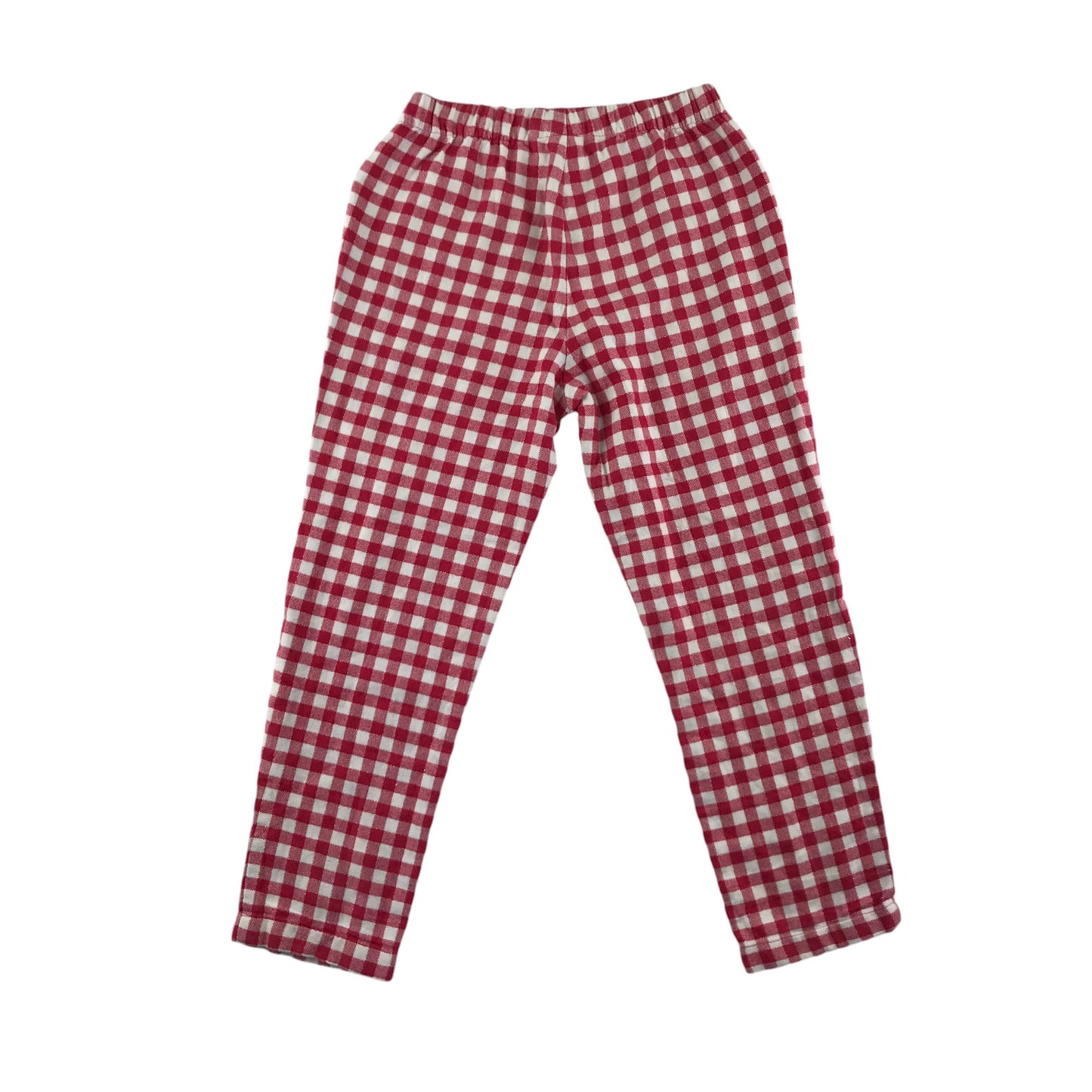 Next pyjama set 5-6 years red and white checked flannel