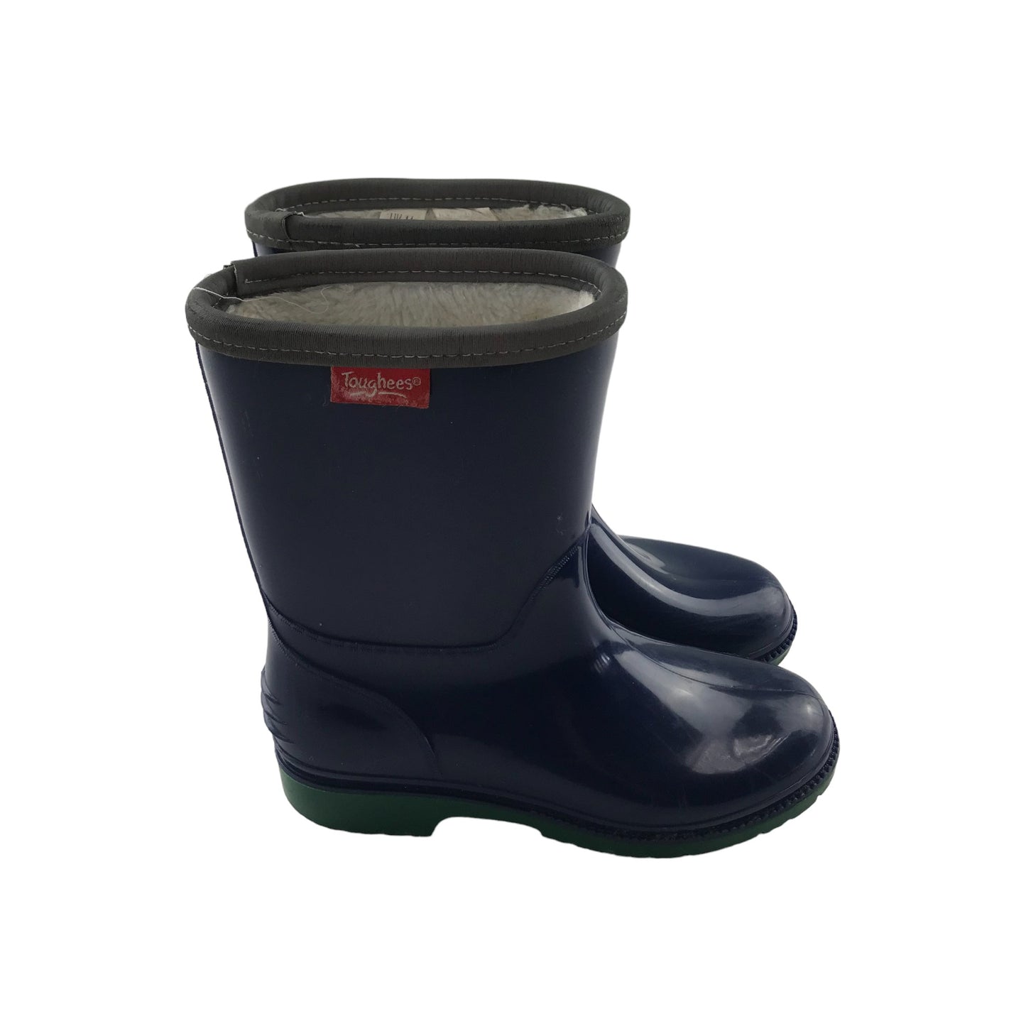 Toughees wellies shoe size UK 11 junior navy blue warm layered