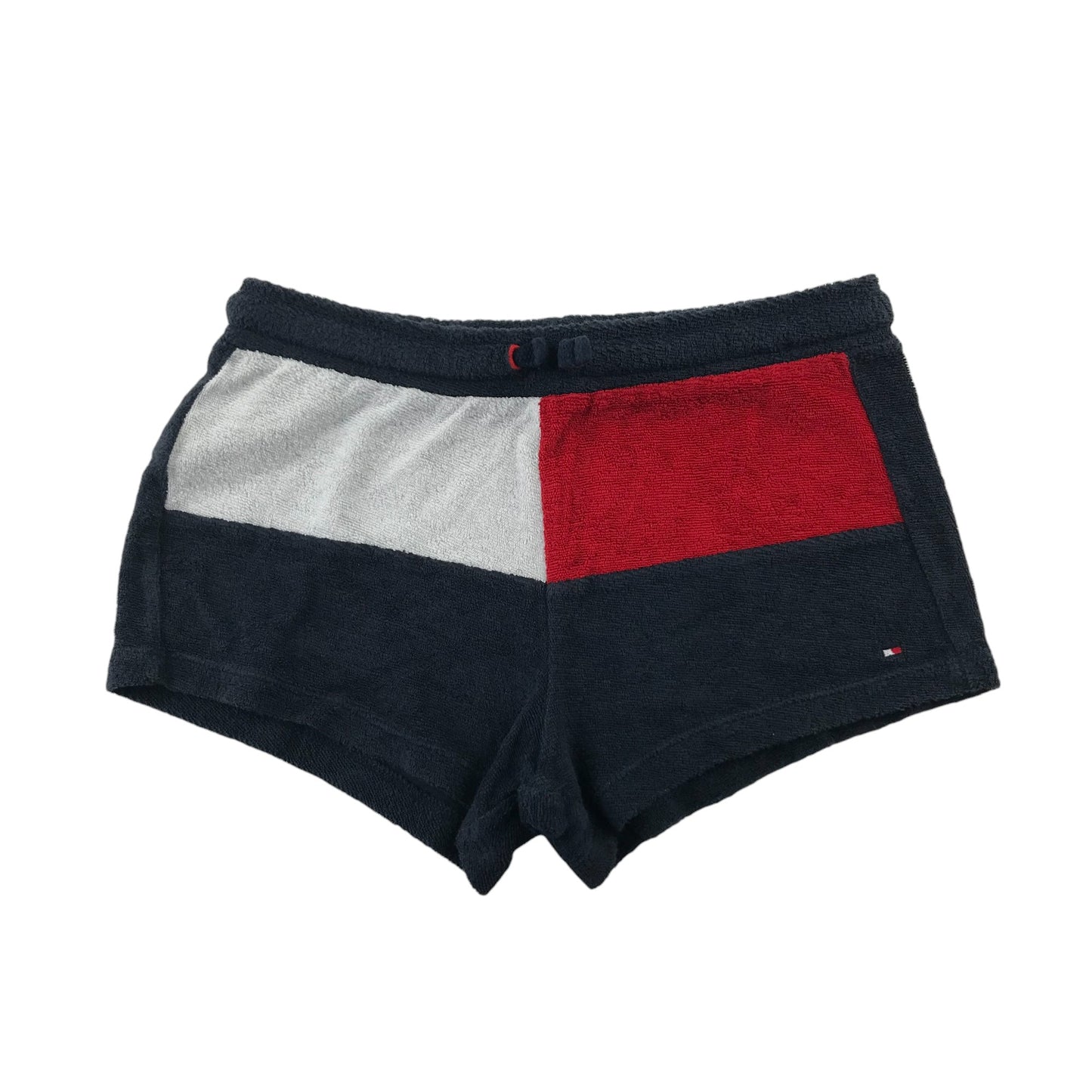 Tommy Hilfiger Shorts Age 10 Navy white and Red panelled Terrycloth Cotton