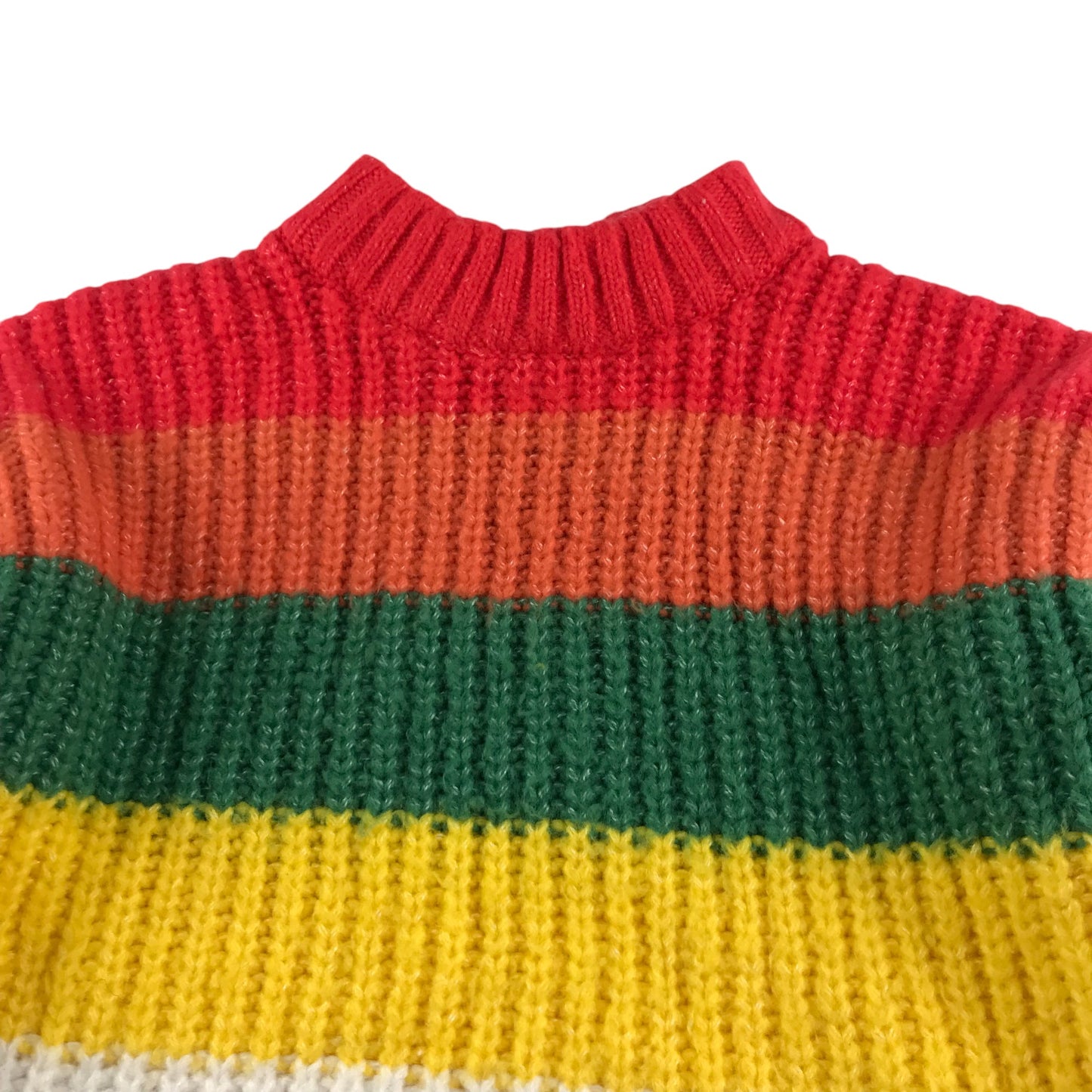 M&S jumper 6-7 years multicolour stripy knitted pullover